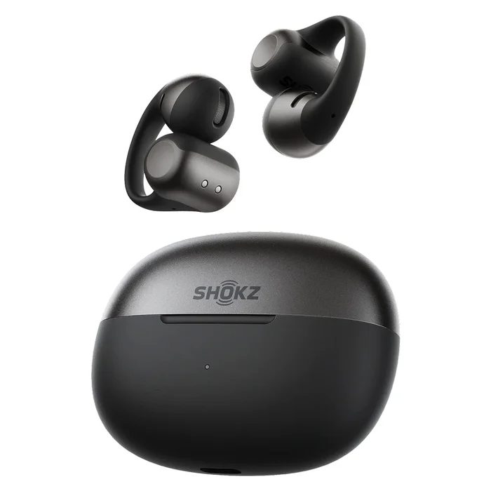 SHOKZ OpenDots 2 open-ear trådlösa in-ear hörlurar, svart