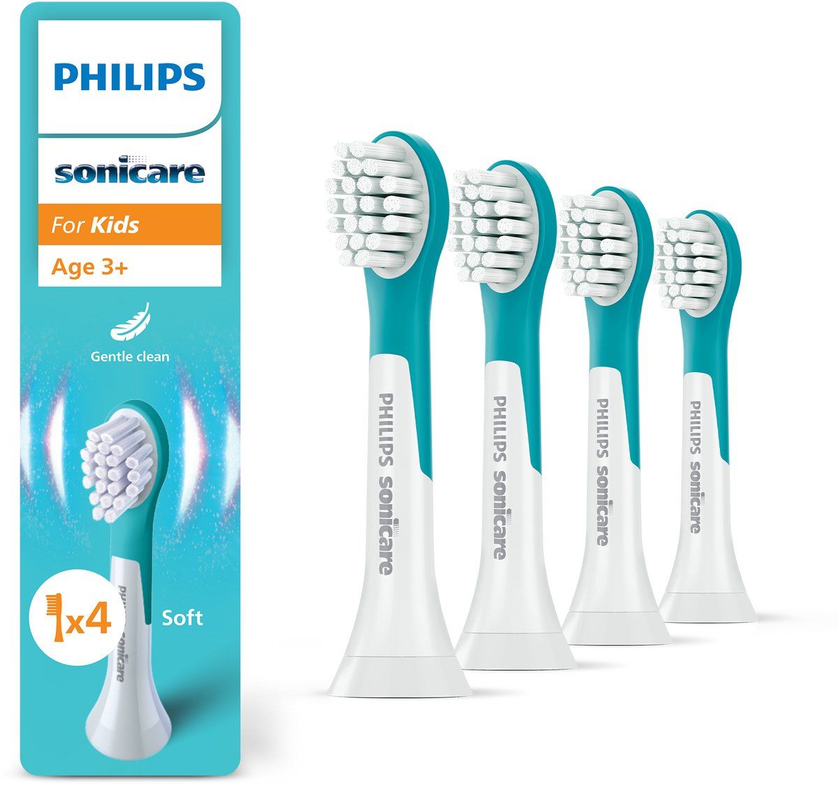 Philips HX6034 Sonicare tandborsthuvuden för barn - 3+ - 4-pack, bild 4