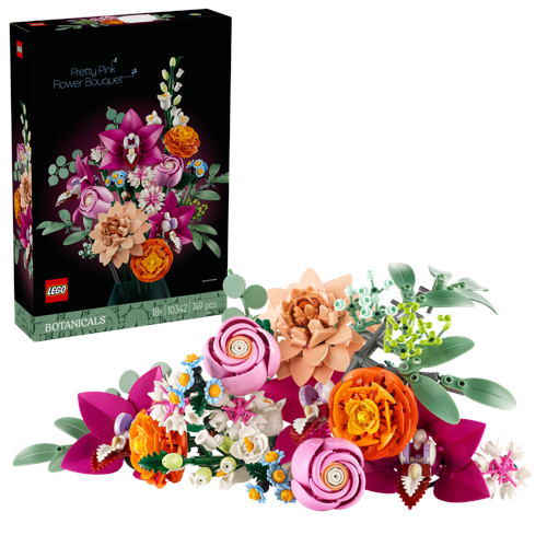 LEGO Botanicals Vacker rosa blombukett 10342