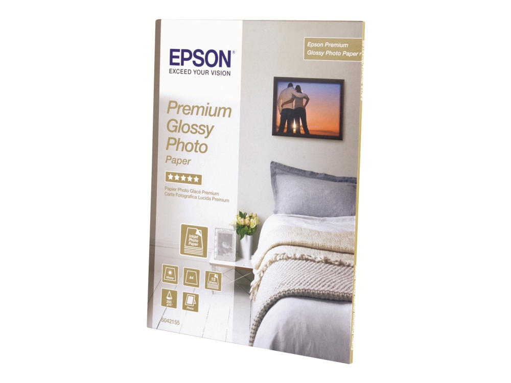 Epson Premium Glossy Photo Paper A2, 255g/m2, 25 ark