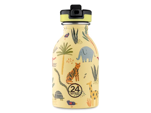 24 Bottles - Kids Collection - Urban Bottle 250 ml w. Sports Lid - Jungle Friends (24B933), bild 5