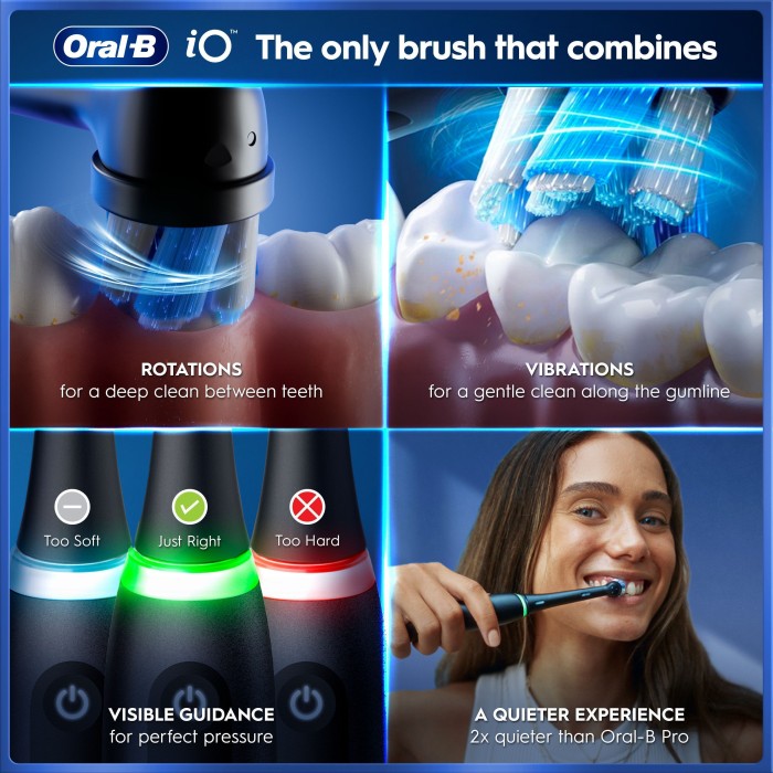 Oral-B iO5 Duo Edition eltandborste, mattsvart & Quite White, bild 4