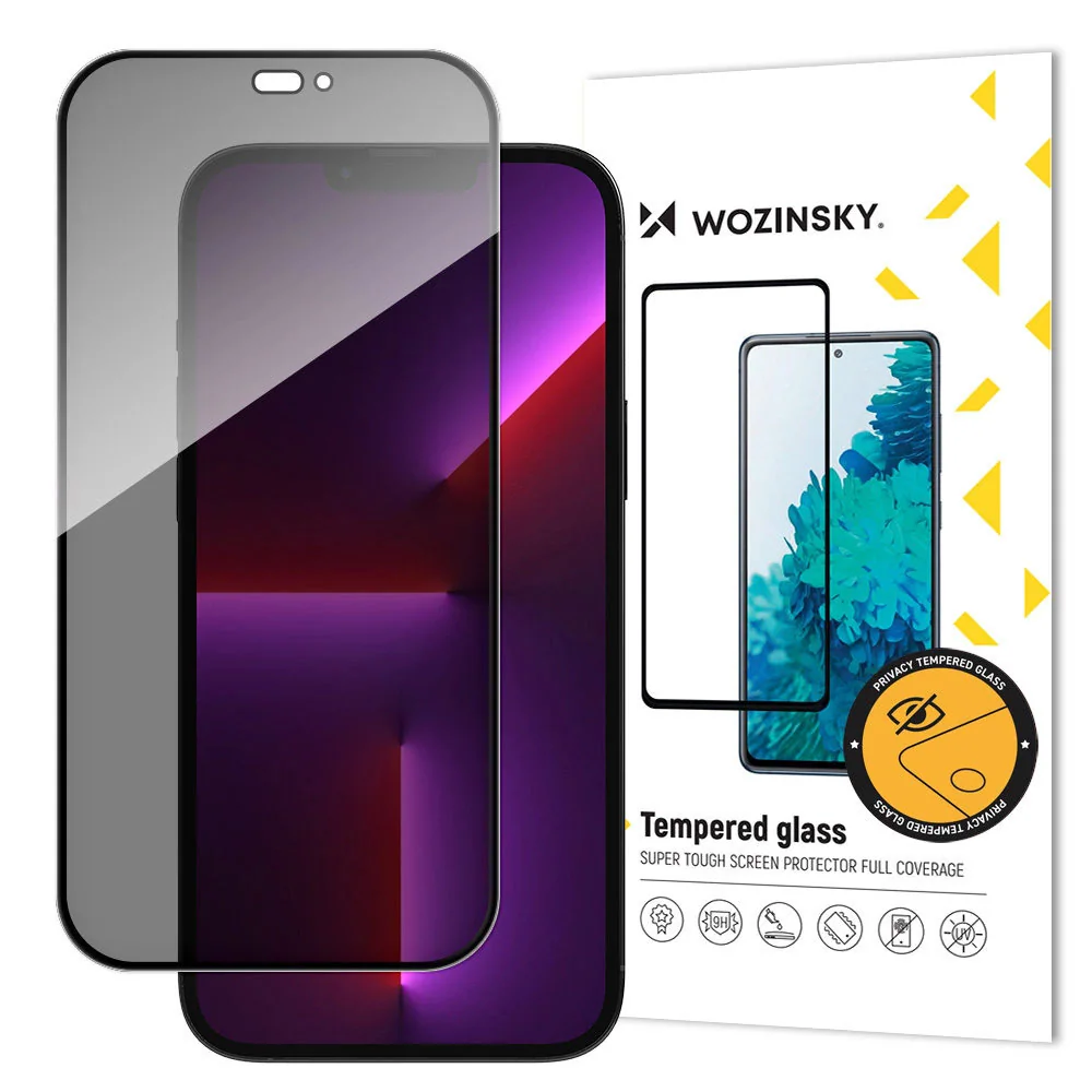 Wozinsky Privacy Härdat Skärmskydd till iPhone 15 Pro Max
