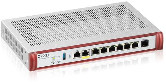 ZyXEL USG FLEX 200HP, 1x2.5GbE + 1x2.5GbE PoE+ 6xLAN Gigabit definierbara, Nebula, inkl. 1 år Security-licens, bild 3