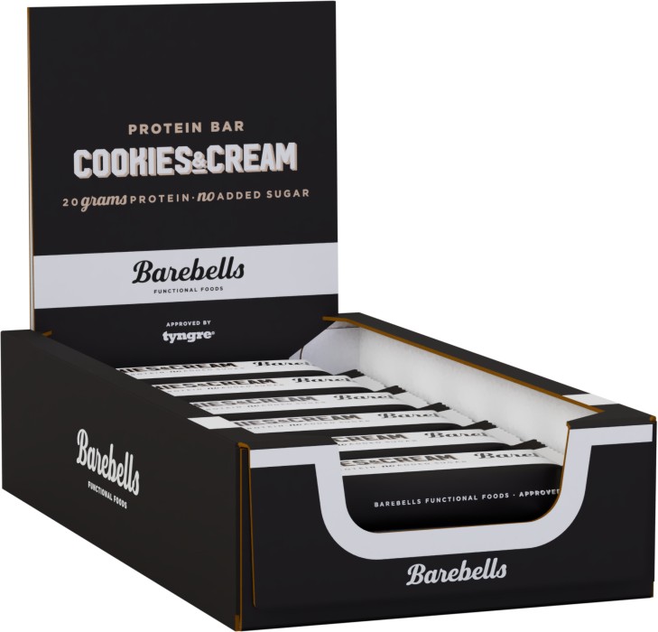 Barebells Protein Bar, Cookies & Cream, 12-pack
