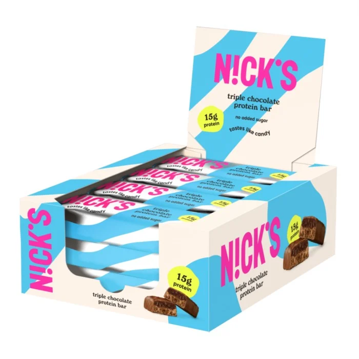 Nicks Protein Bar , Triple Chocolate, 12-pack