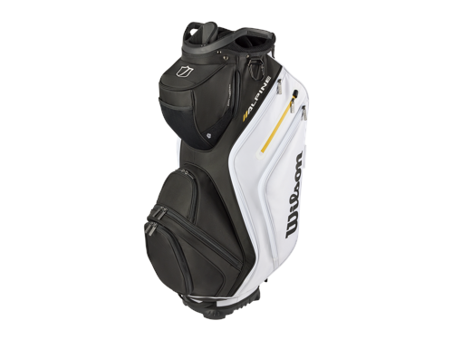 Wilson - Alpine Cart Bag Svart/Vit/Orange - Rymlig och funktionell golfbag med modern design, bild 2