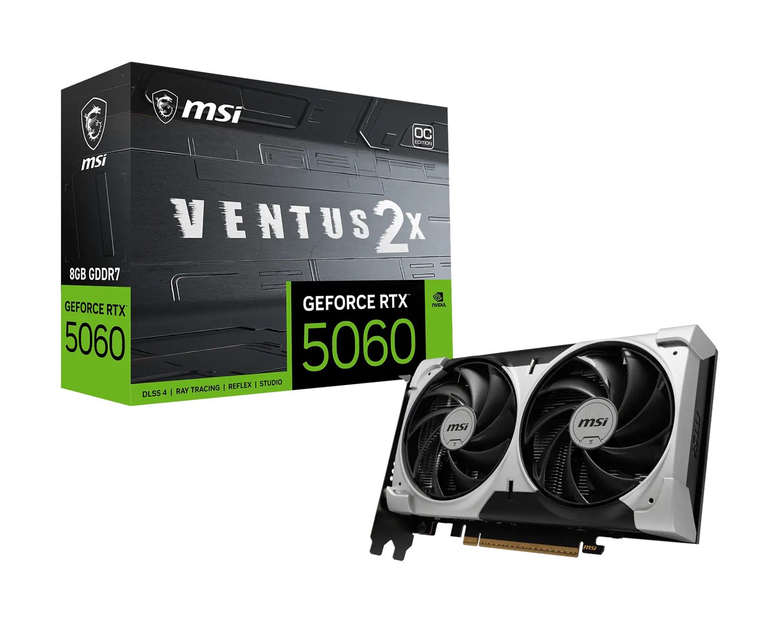 MSI GeForce RTX 5060 8GB Ventus 2X OC V1, bild 4