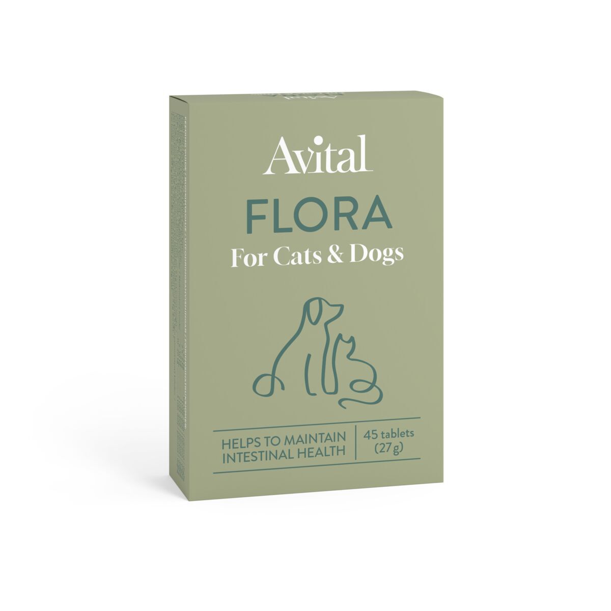 Avital Flora Kosttillskott för Hund & Katt 45 Tabletter