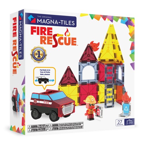 Magna-Tiles Brand- Och Räddningsstation 27 delar