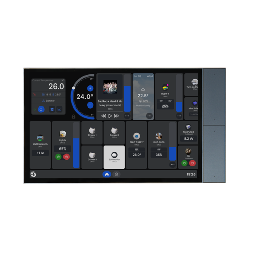 Shelly Wall Display XL smart kontrollpanel Grå