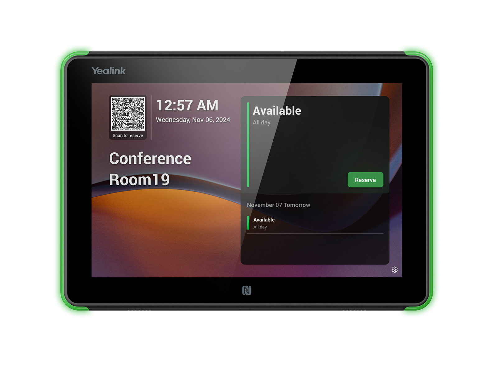 Yealink RoomPanel E2 - 8" - Android 13 - Room Scheduling Panel