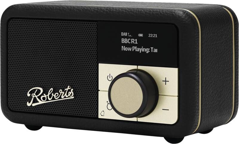 Roberts Radio Revival Petite 2, Bärbar, Digital, DAB, DAB+, FM, 3,5 mm, Svart, Batteri