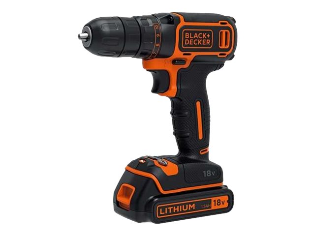 BLACK+DECKER BDCDC18K-QW borrskruvdragare 18 V 30 N·m 10 mm chuck 1,5 Ah-batteri