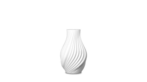 Lyngby Porcelæn - Twist Vas - White - 18 cm, bild 3
