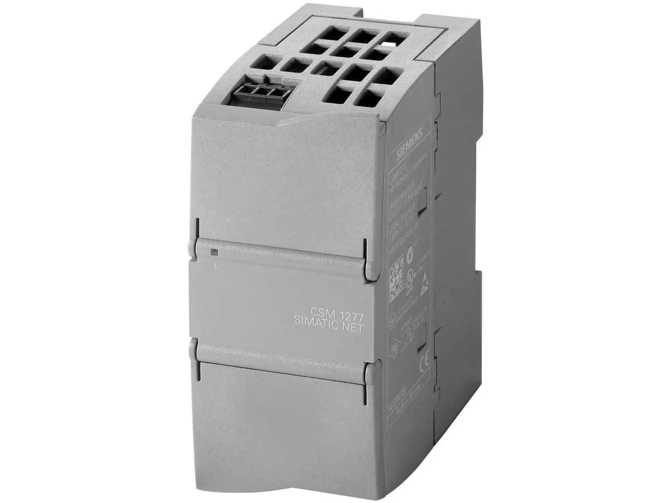 Siemens CSM 127, Snabb Ethernet, 10,100 Mbit/s, 10BASE-T, 100BASE-TX, IEEE 802.3, IEEE 802.3u, CE, REACH, 100 mm