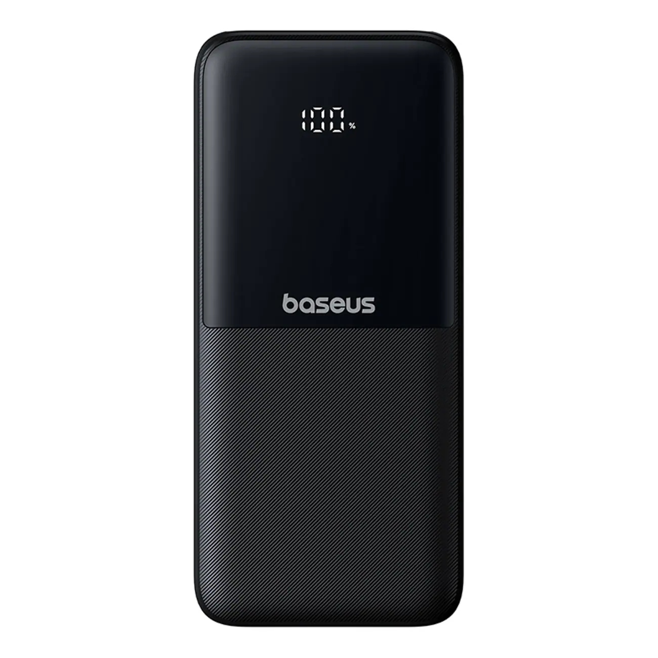 Baseus Lipow 10 000 mAh 22,5 W powerbank m/2 inbyggda kablar & display + USB-A–USB-C-kabel – Svart