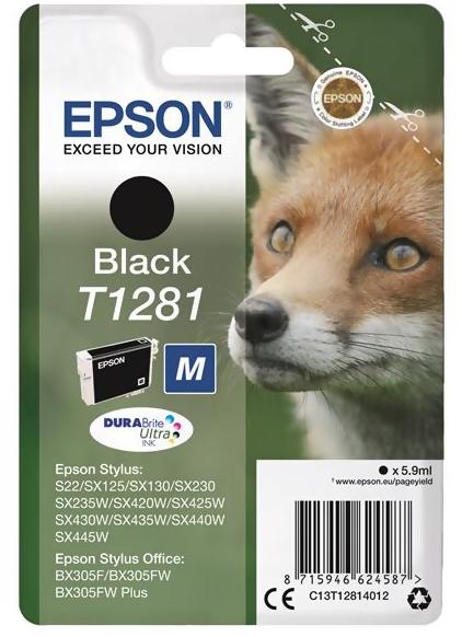Bläckpatron Epson T1281 Svart