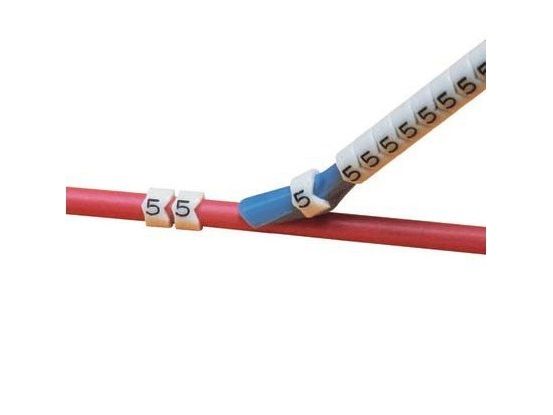 Panduit PCA23-0, Kabelmärkning, Svart, Vit