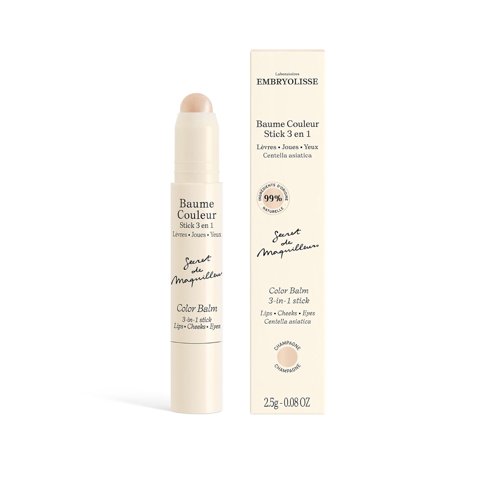 Embryolisse Color Balm 3-In-1 Stick Champagne Champagne