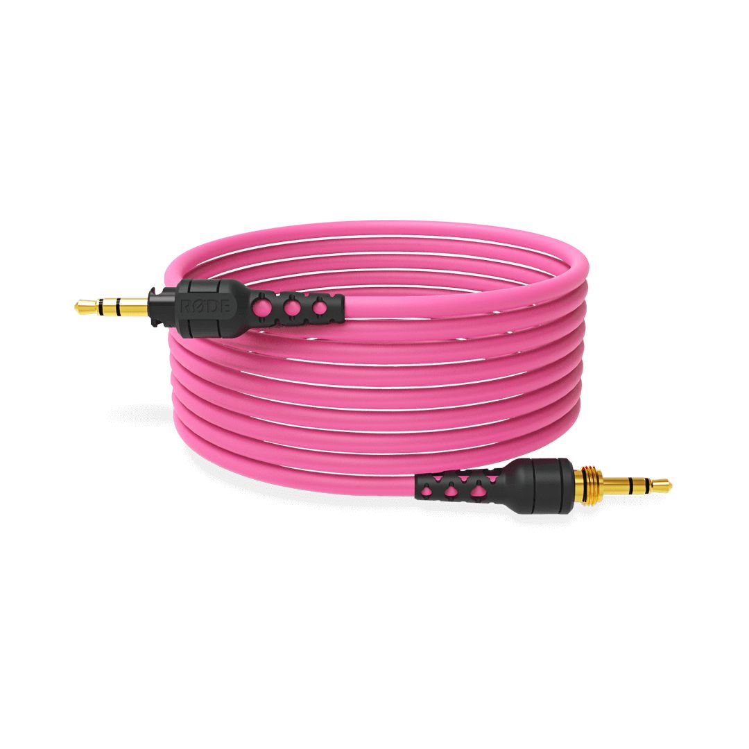 Röd Röd Nth-cable24 2,4 m hörlurskabel rosa rosa