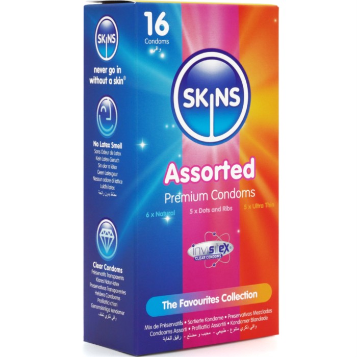 Skins Kondomer Mix 16-pack