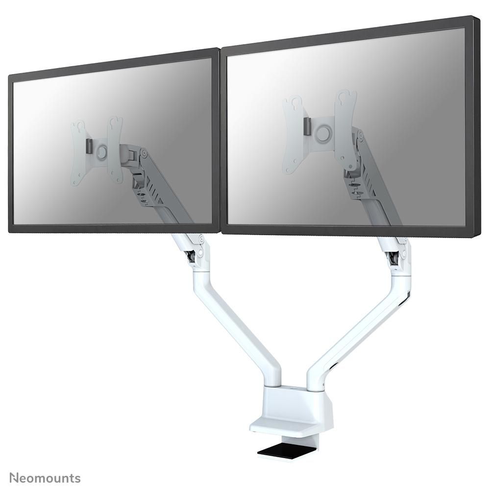 Bordsfäste Newstar Flat Screen Dual Desk Mount, 2 skärmar 10-32" - Vit, bild 3