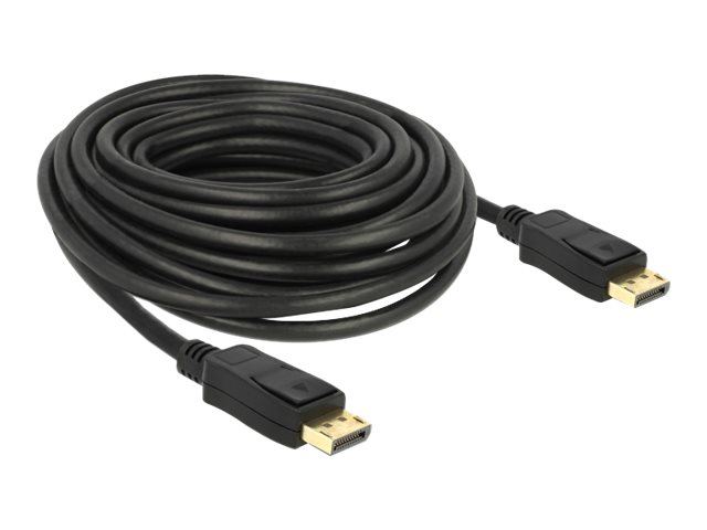 Delock DisplayPort 1.2-kabel hane till DisplayPort-hane 4K 60 Hz 10m