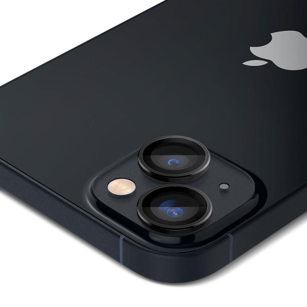 Spigen Glas.tR EZ Fit Optik Kameraskydd för iPhone 14 / Plus / 15 / Plus - Svart 2 st., bild 5