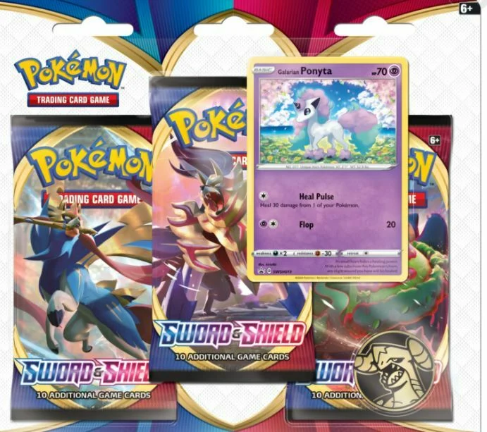Pokemon Sword & Shield 3-Pack Blister - Ponyta