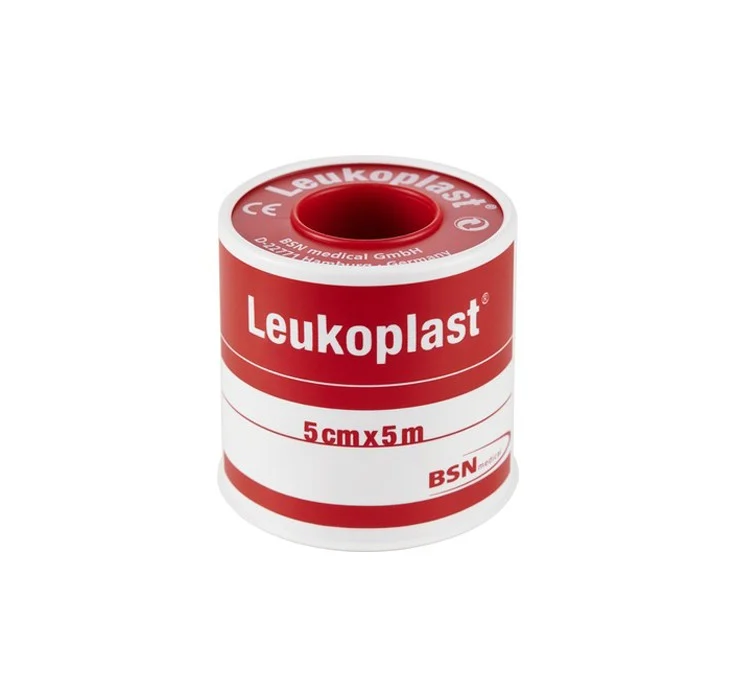 Leukoplast, porös häfta vid stomi, 5 m x 5 cm, tryckspole, 1 styck