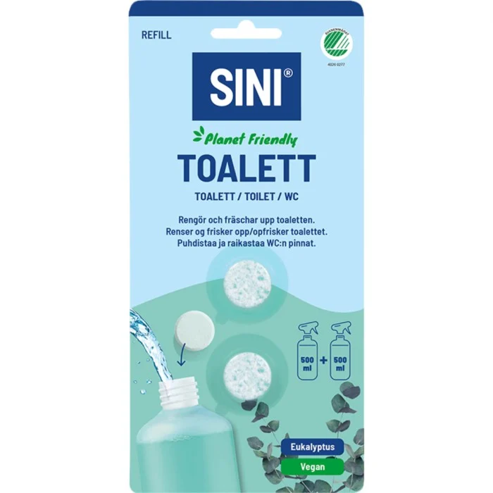 Sini Rengöringstablett WC refill 2-pack