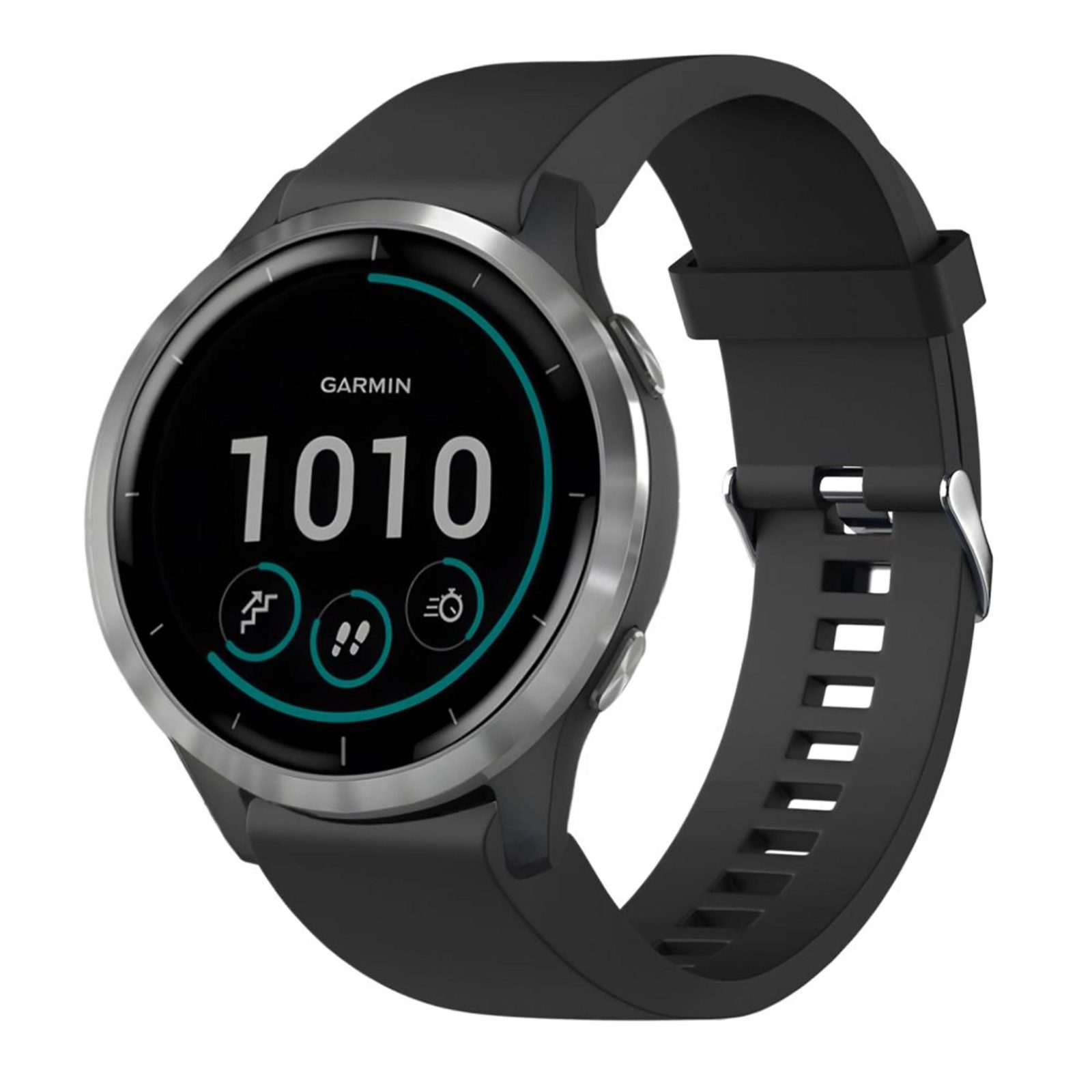 FIXED silikonarmband för Garmin QuickFit 20 mm (svart)
