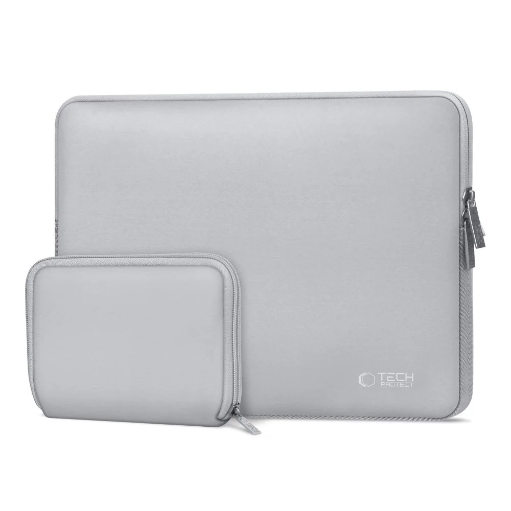 Tech-Protect Neoslim Laptopfodral 13-14" med tillbehörsväska - Grå, bild 2