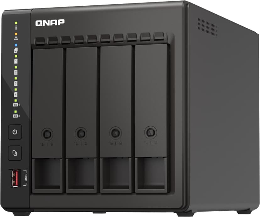 QNAP TS-453E-8G NAS - 4-bay - Intel Celeron J6412 - 8GB - 2xHDMI - 2xM.2 2280