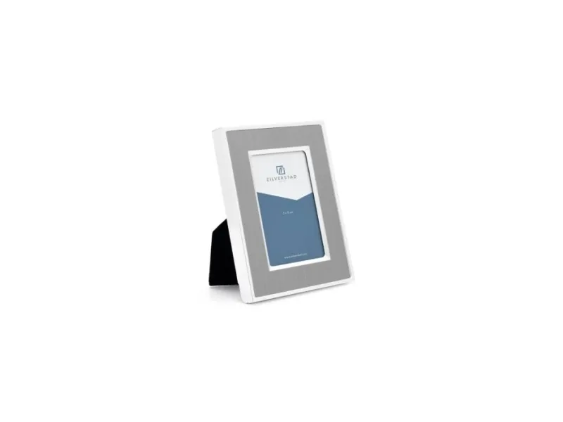 Zilverstad Padua, Gjuten aluminium, Silver, Enbildsram, Matt, Bord, Vägg, 5 x 8 cm