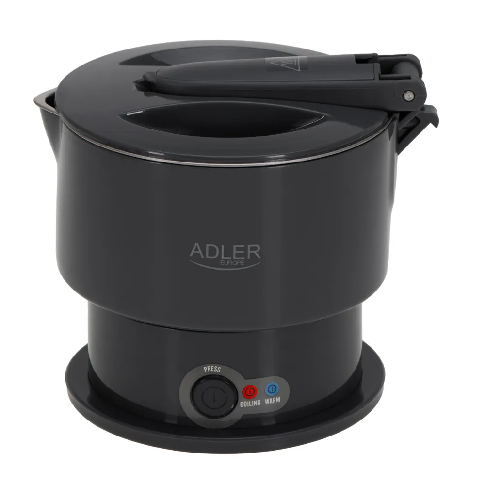 Adler AD 1377G, 0,6 l, 600 W, Grå, Plast, Silikon, Rostfritt stål, Sladdlös, Hålla sig varm funktion, bild 2