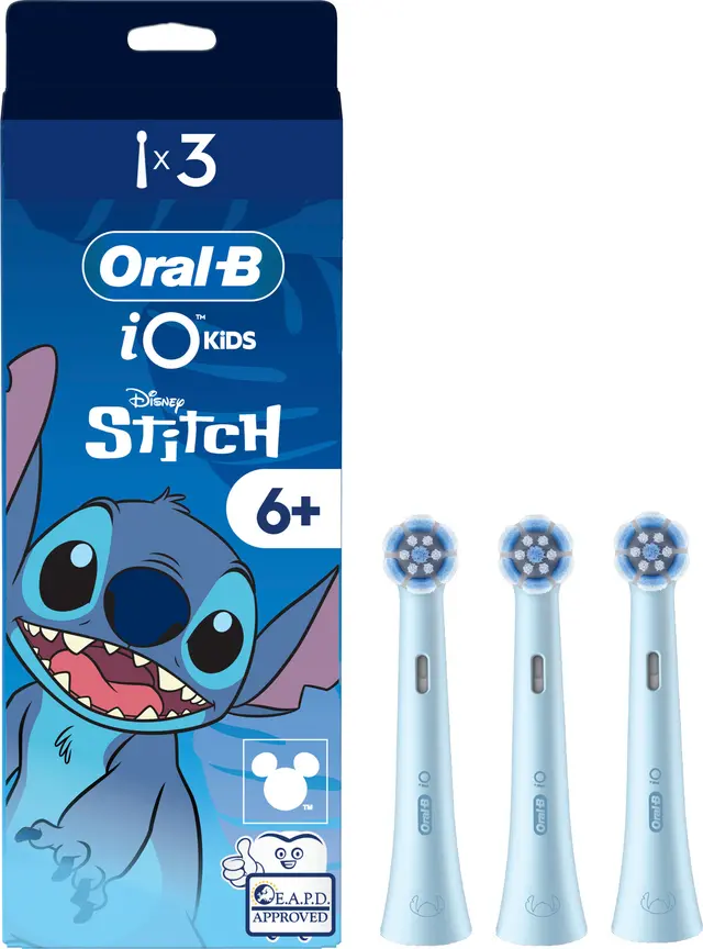 Oral-B iO Kids Stitch borsthuvuden, 3-pack
