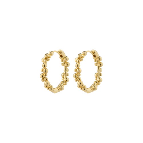 PILGRIM - Solidarity Medium Bubbles Hoop Earrings - Gold-Plated - 20 mm