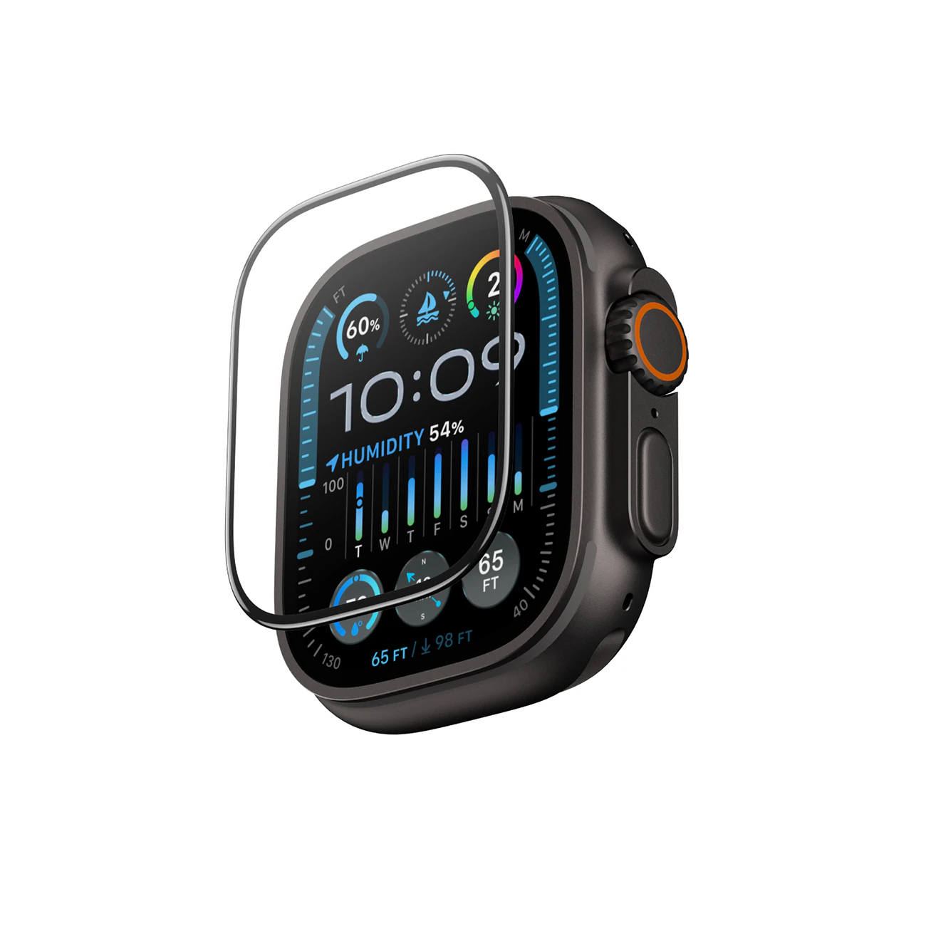 AmazingThing Radix glas skärmskydd för Apple Watch UItra 3 49mm, bild 5