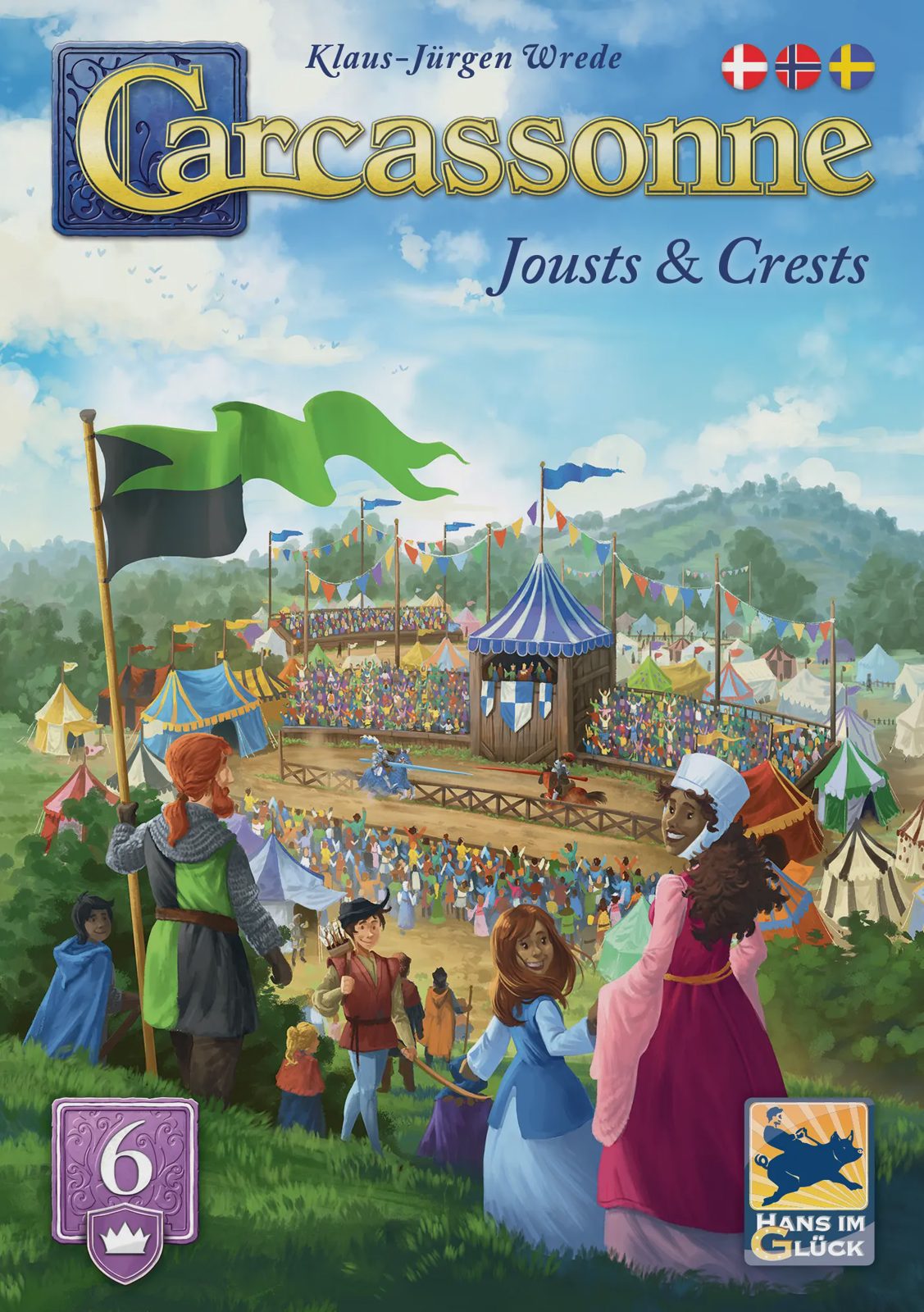 Carcassonne 3.0 - Jousts & Crests Expansion (Skandinavisk Version), bild 4
