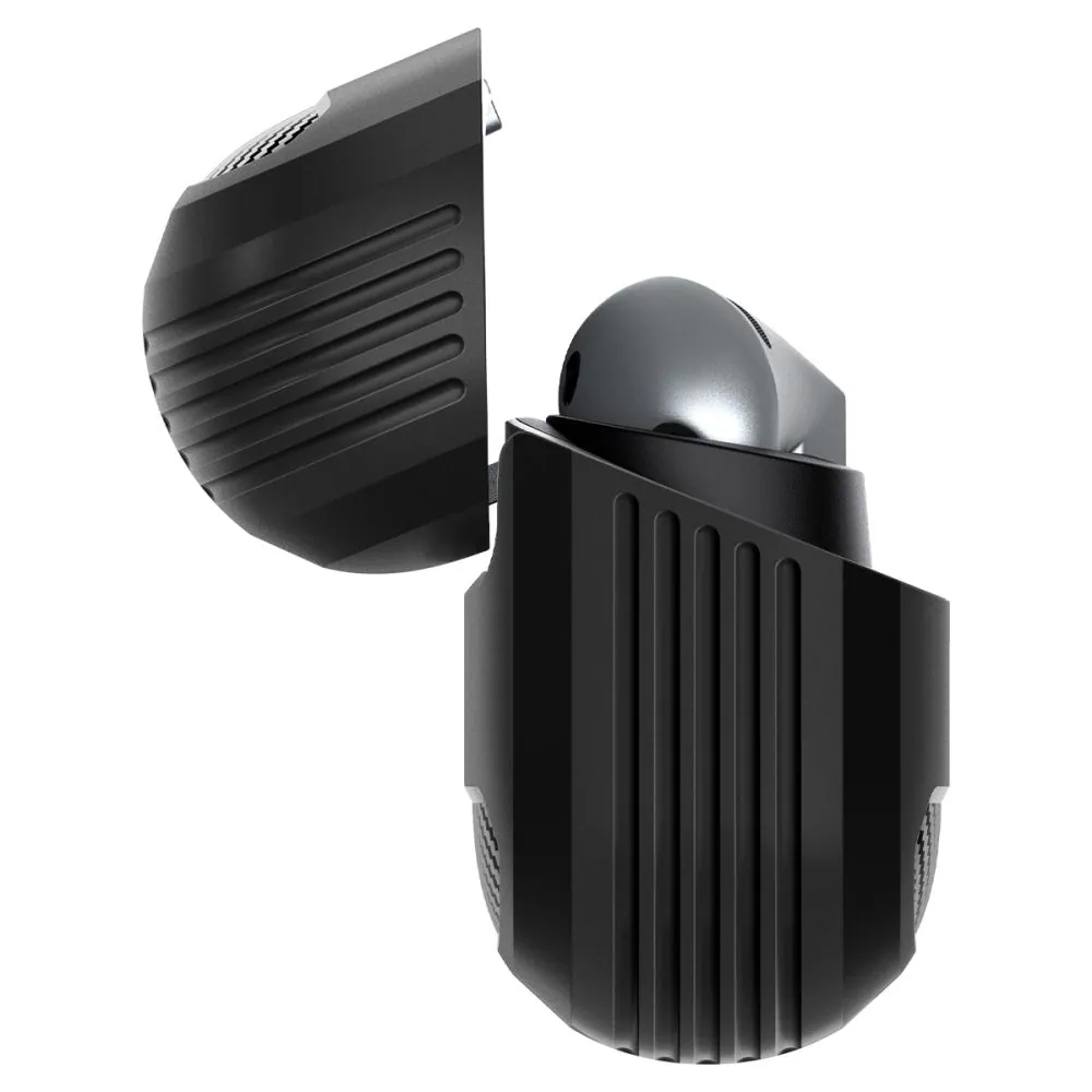 Spigen Rugged Armor - Fodral laddningsfodral för trådlösa öronsnäckor - robust - termoplastisk polyuretan (TPU) - mattsvart - för Samsung Galaxy Buds3, Buds3 Pro, bild 5