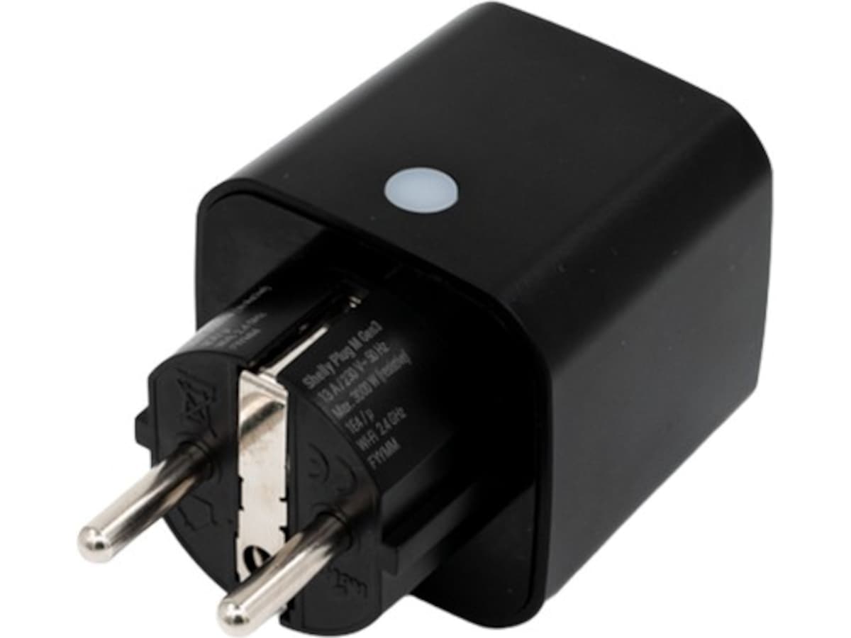 Shelly Plug M Gen3 - Kompakt smart plug WiFi - Svart