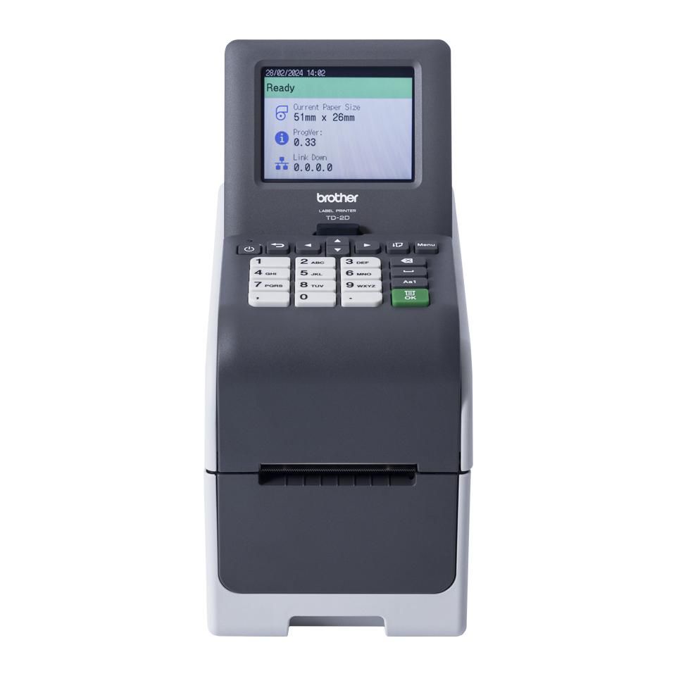 Brother TD-2320DSA300, direkttermo, 300 dpi, 63 mm rulle, färgpekskärm, USB/LAN, bild 3