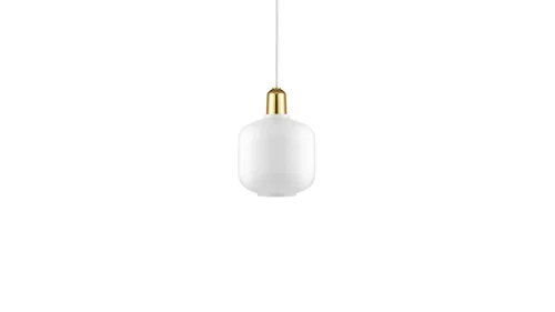 Normann Copenhagen - Amp Pendellampa - Small - Vit/Mässing, bild 3