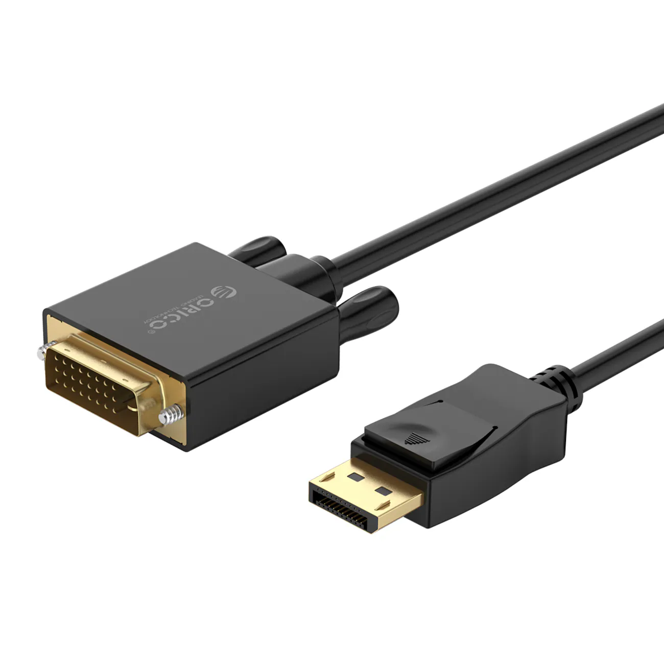 Orico XD-DTD DisplayPort till DVI 4K-kabel 3 m – svart
