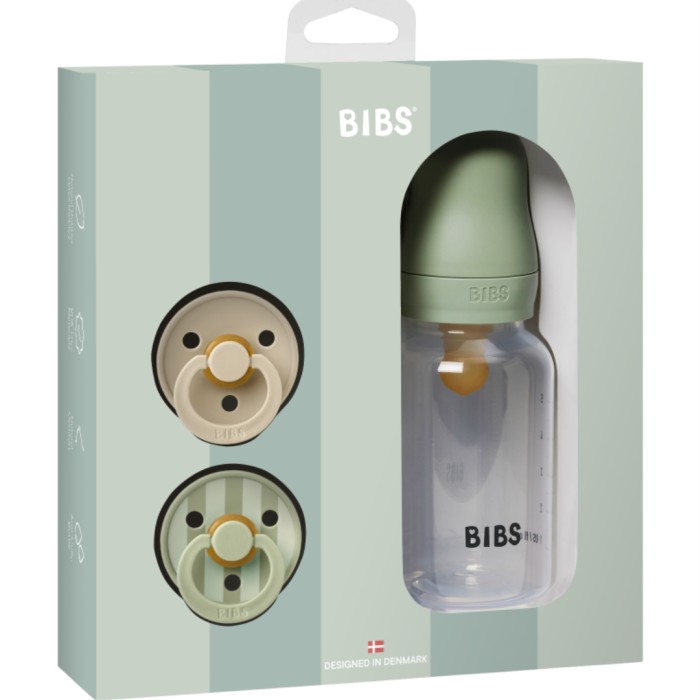 BIBS Gift Set Baby Sprinkle Sage