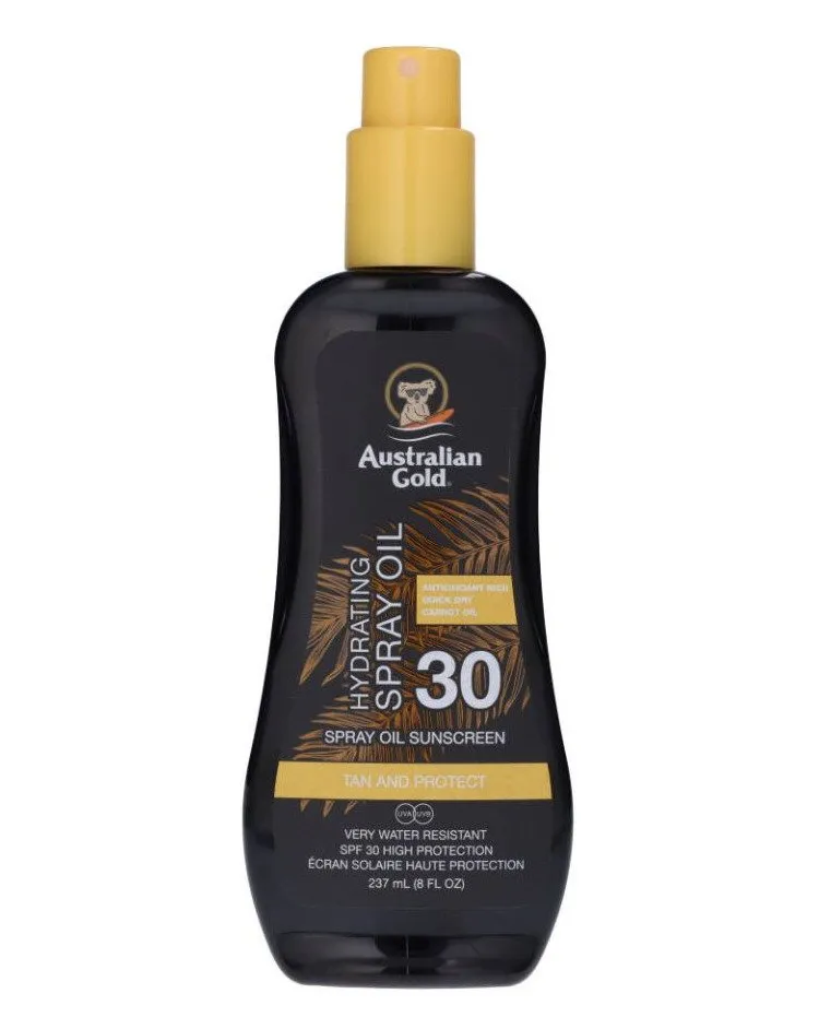 Australian Gold SPF 30 Oil Spray Sunscreen and Tanning Oil 237ml