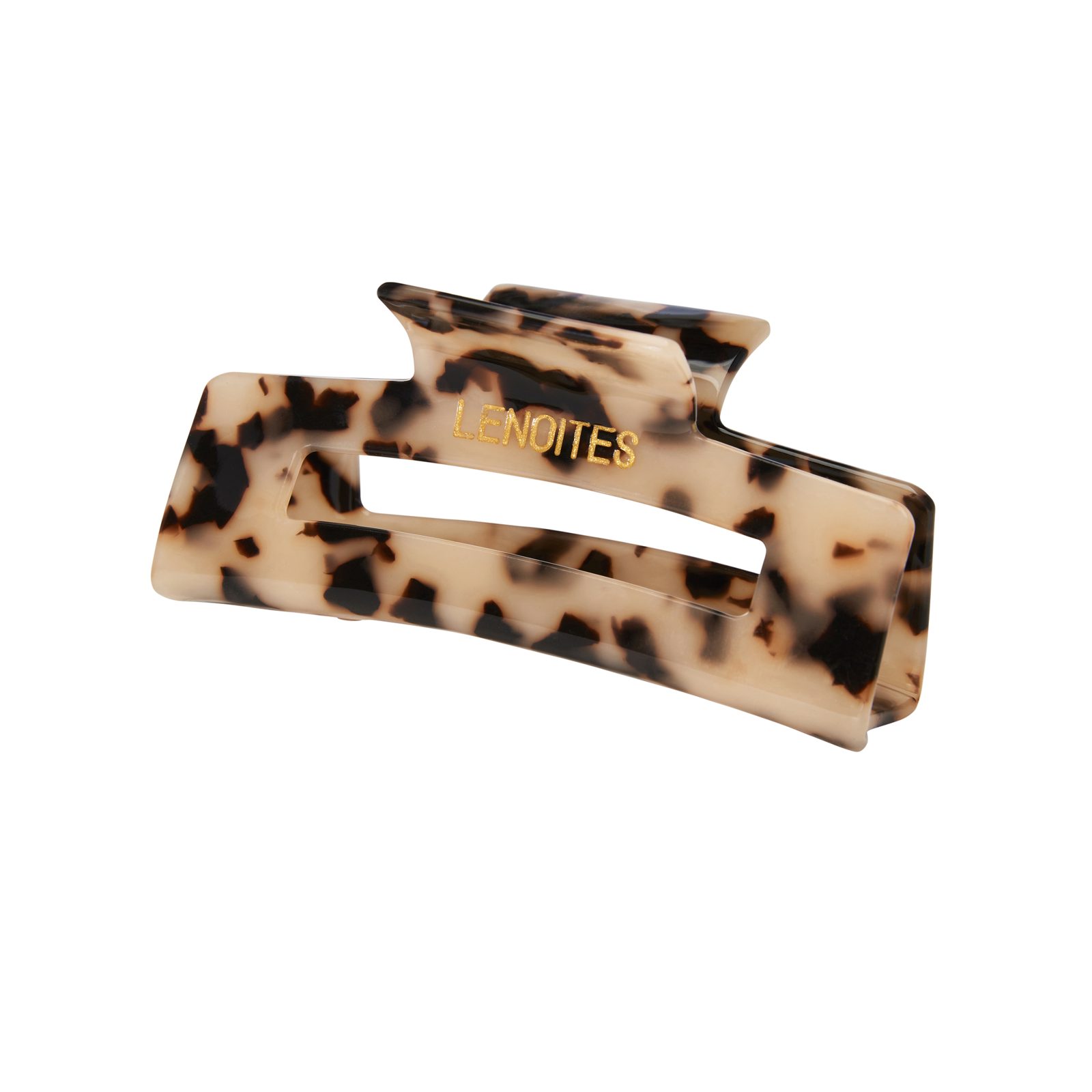 Lenoites Premium Eco-Friendly Hair Claw Nude Leopard 1 pcs