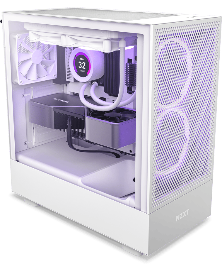 NZXT H5 Flow E-ATX Vit, bild 4